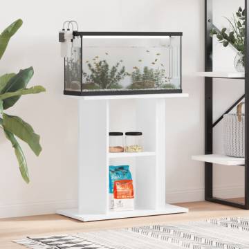 Aquarium Stand High Gloss White 60x30x60 cm Engineered Wood