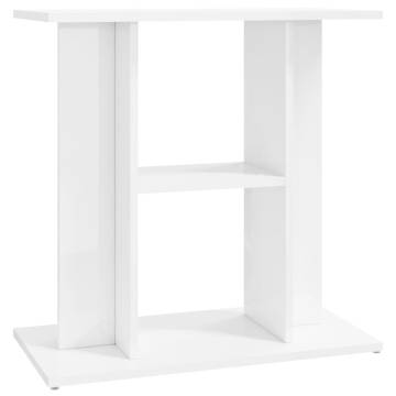 Aquarium Stand High Gloss White 60x30x60 cm Engineered Wood