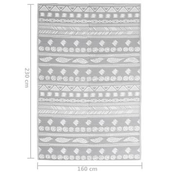 Outdoor Rug Grey 160x230 cm PP