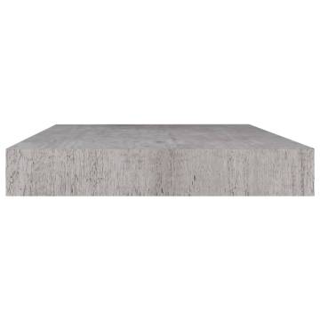 Floating Wall Shelves 4 pcs Concrete Grey 40x23x3.8 cm MDF