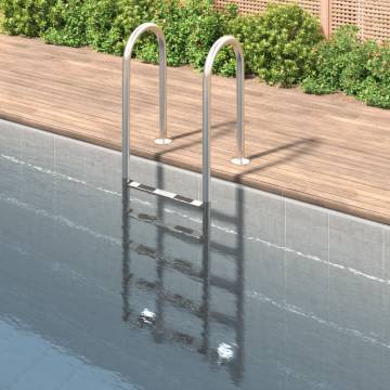 Pool Ladder 54x38x211 cm 304 Stainless Steel