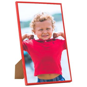 Photo Frames Collage 5 pcs for Wall or Table Red 70x90 cm MDF