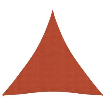 Sunshade Sail 160 g/m² Terracotta 4.5x4.5x4.5 m HDPE