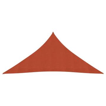 Sunshade Sail 160 g/m² Terracotta 4.5x4.5x4.5 m HDPE