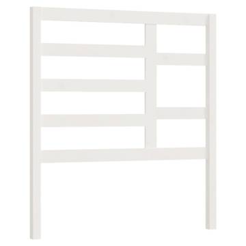 Bed Headboard White 106x4x104 cm Solid Wood Pine