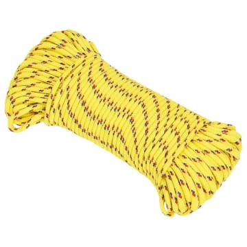 Boat Rope Yellow 4 mm 50 m Polypropylene