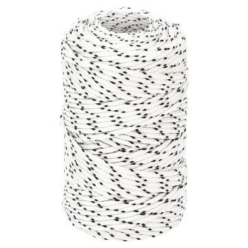 Braided Boat Rope White 2 mmx250 m Polyester