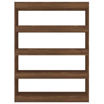 Book Cabinet/Room Divider Brown Oak 100x30x135 cm