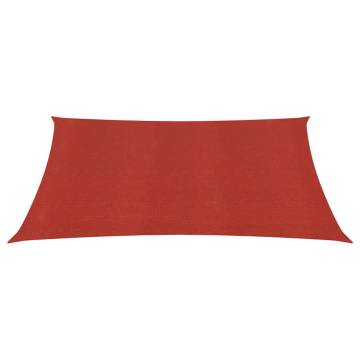 Sunshade Sail 160 g/m² Red 4.5x4.5 m HDPE