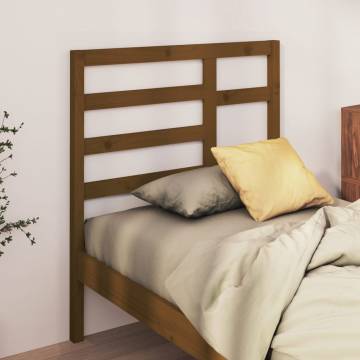 Bed Headboard Honey Brown 81x4x104 cm Solid Wood Pine