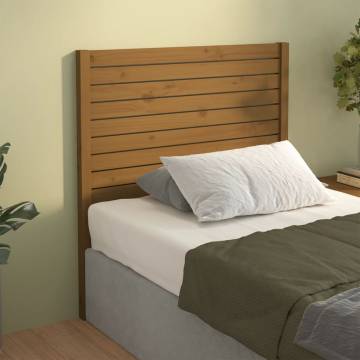 Bed Headboard Honey Brown 81x4x100 cm Solid Wood Pine