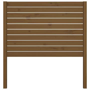 Bed Headboard Honey Brown 81x4x100 cm Solid Wood Pine