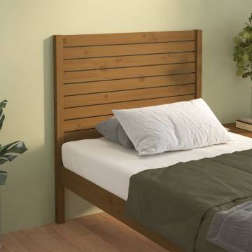 Bed Headboard Honey Brown 81x4x100 cm Solid Wood Pine