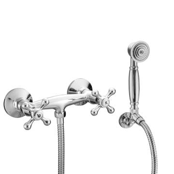 SCHÜTTE 2-Handle Shower Mixer with Hand Shower ELK Chrome