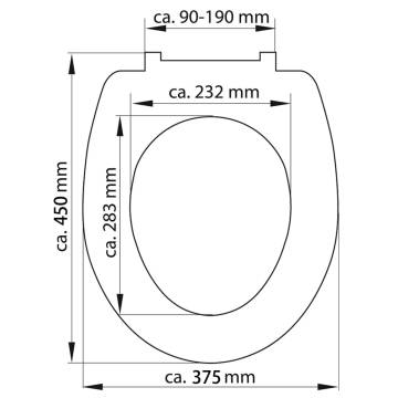 SCHÜTTE Duroplast Toilet Seat with Soft-Close SEA STAR Printed