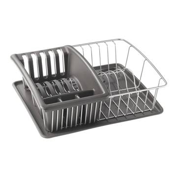 Metaltex Dish Drainer Aquatex Plus Grey