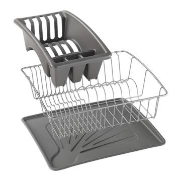 Metaltex Dish Drainer Aquatex Plus Grey