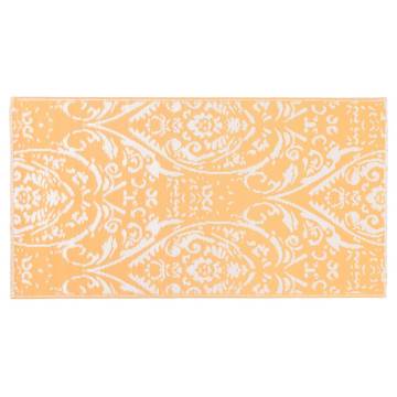 Outdoor Carpet Orange and White 120x180 cm PP