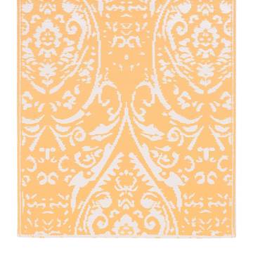 Outdoor Carpet Orange and White 120x180 cm PP