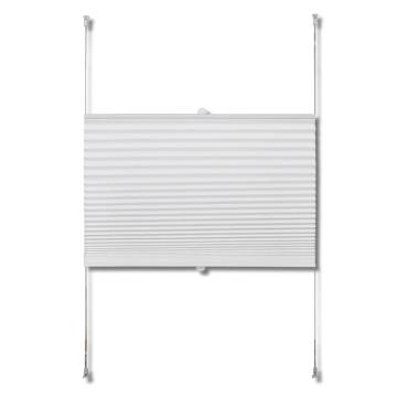 Plisse Blind 40x200cm White Pleated Blind