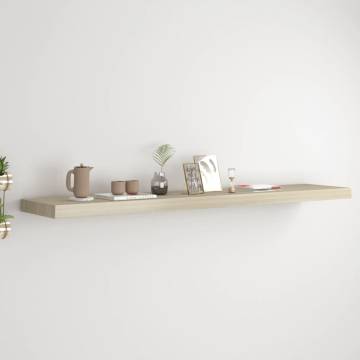 Floating Wall Shelf Oak 120x23.5x3.8 cm MDF