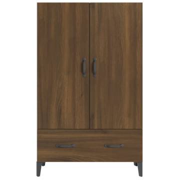 Highboard Brown Oak 70x31x115 cm Engineered Wood