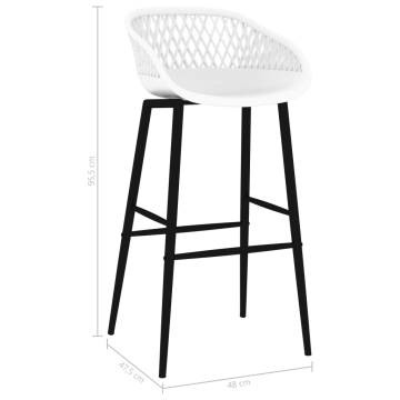 Bar Chairs 2 pcs White