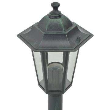 Garden Post Lights 6 pcs E27 110 cm Aluminium Dark Green