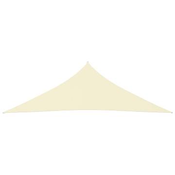 Sunshade Sail Oxford Fabric Triangular 2.5x2.5x3.5 m Cream