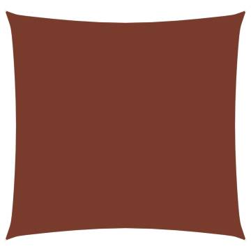 Sunshade Sail Oxford Fabric Square 5x5 m Terracotta