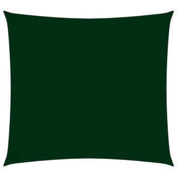 Sunshade Sail Oxford Fabric Square 7x7 m Dark Green