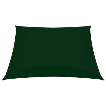 Sunshade Sail Oxford Fabric Square 7x7 m Dark Green