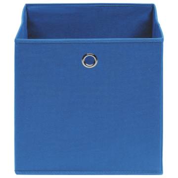 Storage Boxes 10 pcs Non-woven Fabric 28x28x28 cm Blue