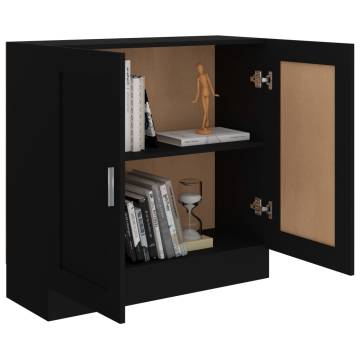 Book Cabinet Black 82.5x30.5x80 cm Engineered Wood