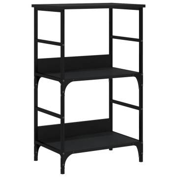 Bookshelf Black 50x33x82 cm Engineered Wood