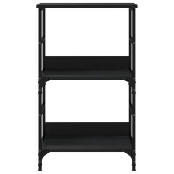 Bookshelf Black 50x33x82 cm Engineered Wood