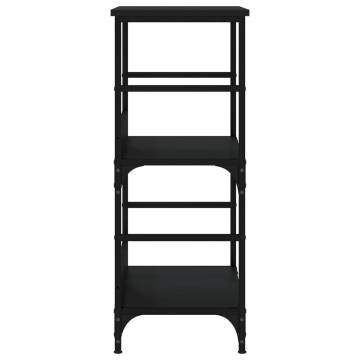 Bookshelf Black 50x33x82 cm Engineered Wood