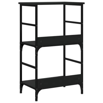 Bookshelf Black 50x33x82 cm Engineered Wood