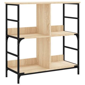 Bookshelf Sonoma Oak 78.5x33x82 cm Engineered Wood