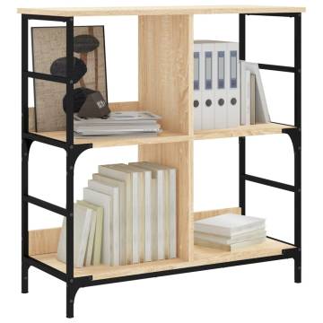 Bookshelf Sonoma Oak 78.5x33x82 cm Engineered Wood