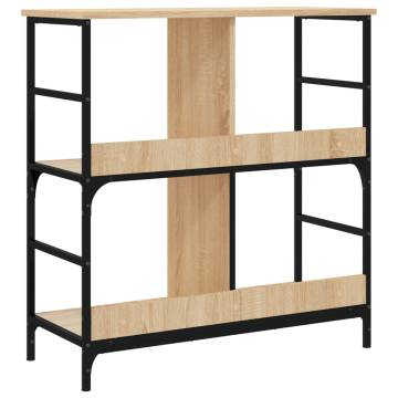 Bookshelf Sonoma Oak 78.5x33x82 cm Engineered Wood