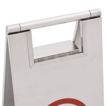 Folding Parking Sign Stainless Steel