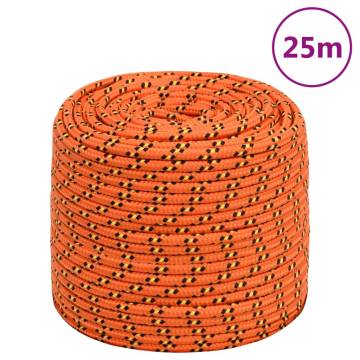 Boat Rope Orange 8 mm 25 m Polypropylene