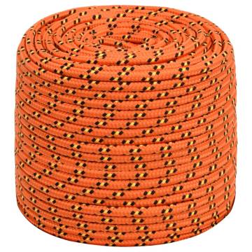 Boat Rope Orange 8 mm 25 m Polypropylene