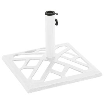 Umbrella Base White 44x44x31 cm Cast Iron