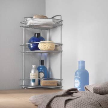 Metaltex 3-tier Corner Douche Rack Onda Silver