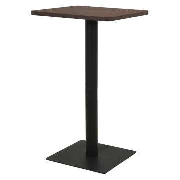 Bistro Table Dark Ash 70x70x107 cm