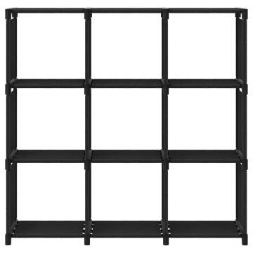 9-Cube Display Shelf Black 103x30x107.5 cm Fabric