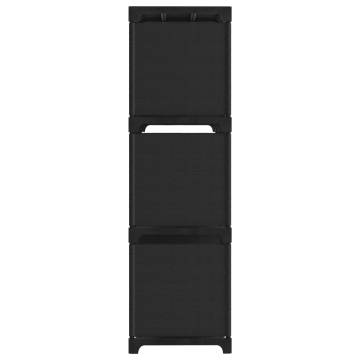 9-Cube Display Shelf Black 103x30x107.5 cm Fabric