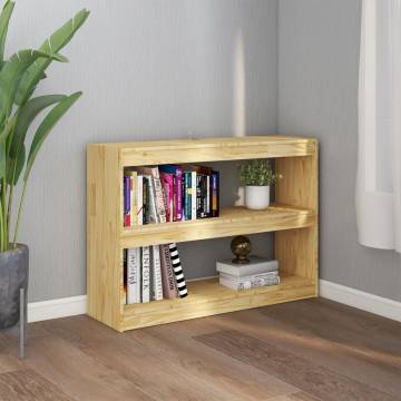 Book Cabinet Room Divider 100x30x71.5 cm Pinewood